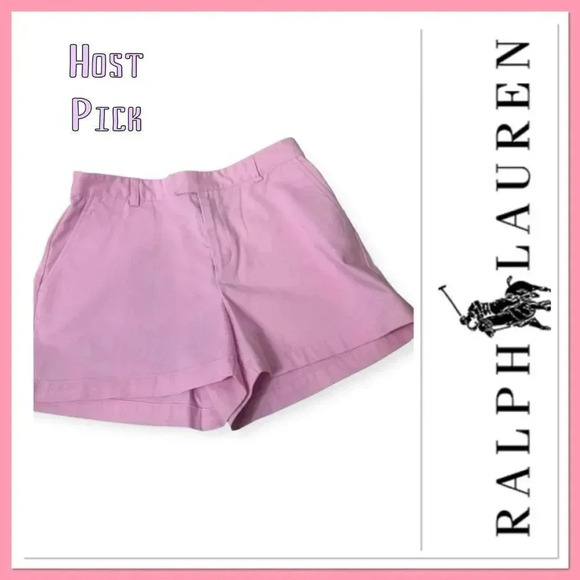 🔥 Host Pick 🔥Ralph Lauren pink 100% cotton shorts size 8 - Picture 1 of 7